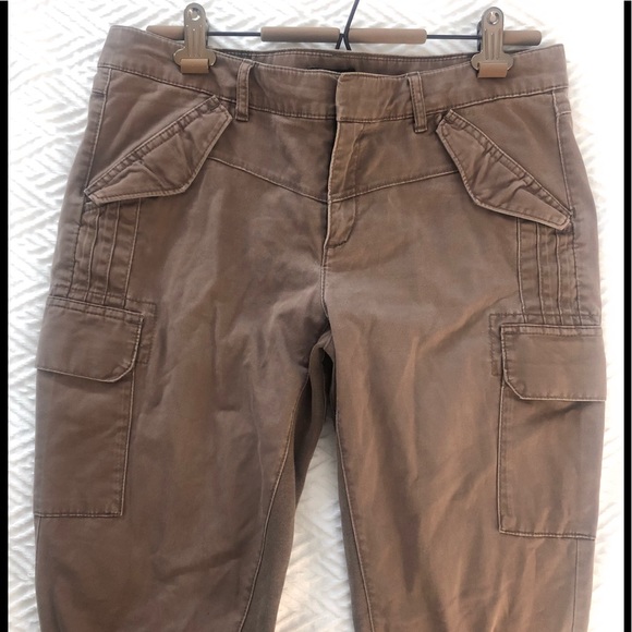 Rare- GAP RETRO V YOKE KHAKI SLIM FIT ANKLE PANT‐cargo - Picture 16 of 16